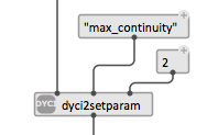 Setting parameters