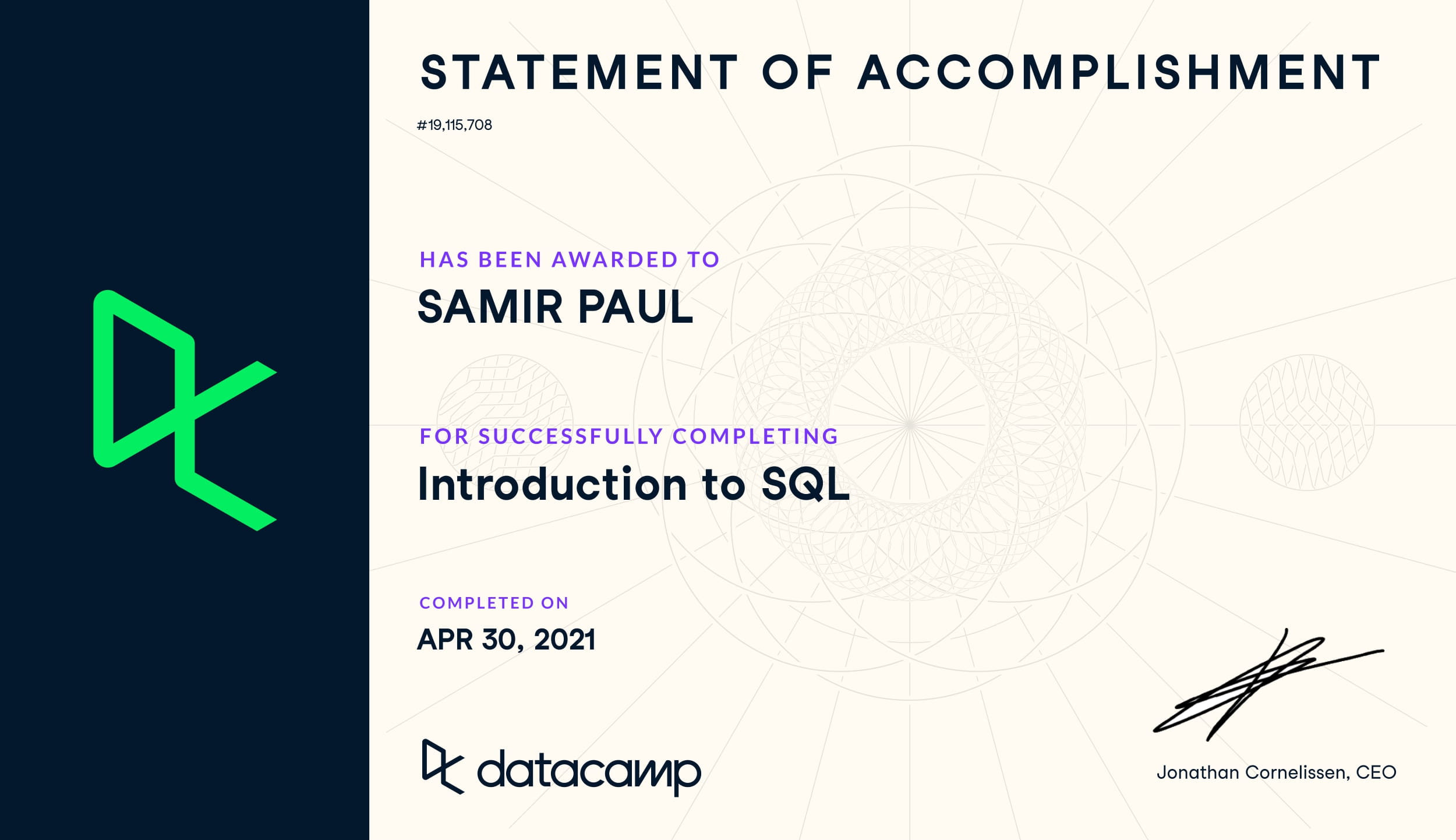 Introduction to SQL Data Camp certificate-1.jpg