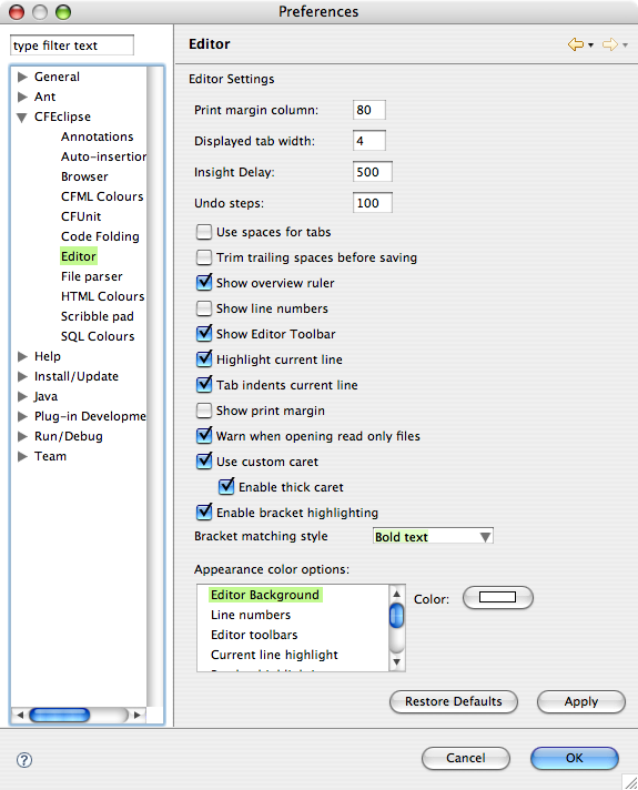 Preference Pane Editor