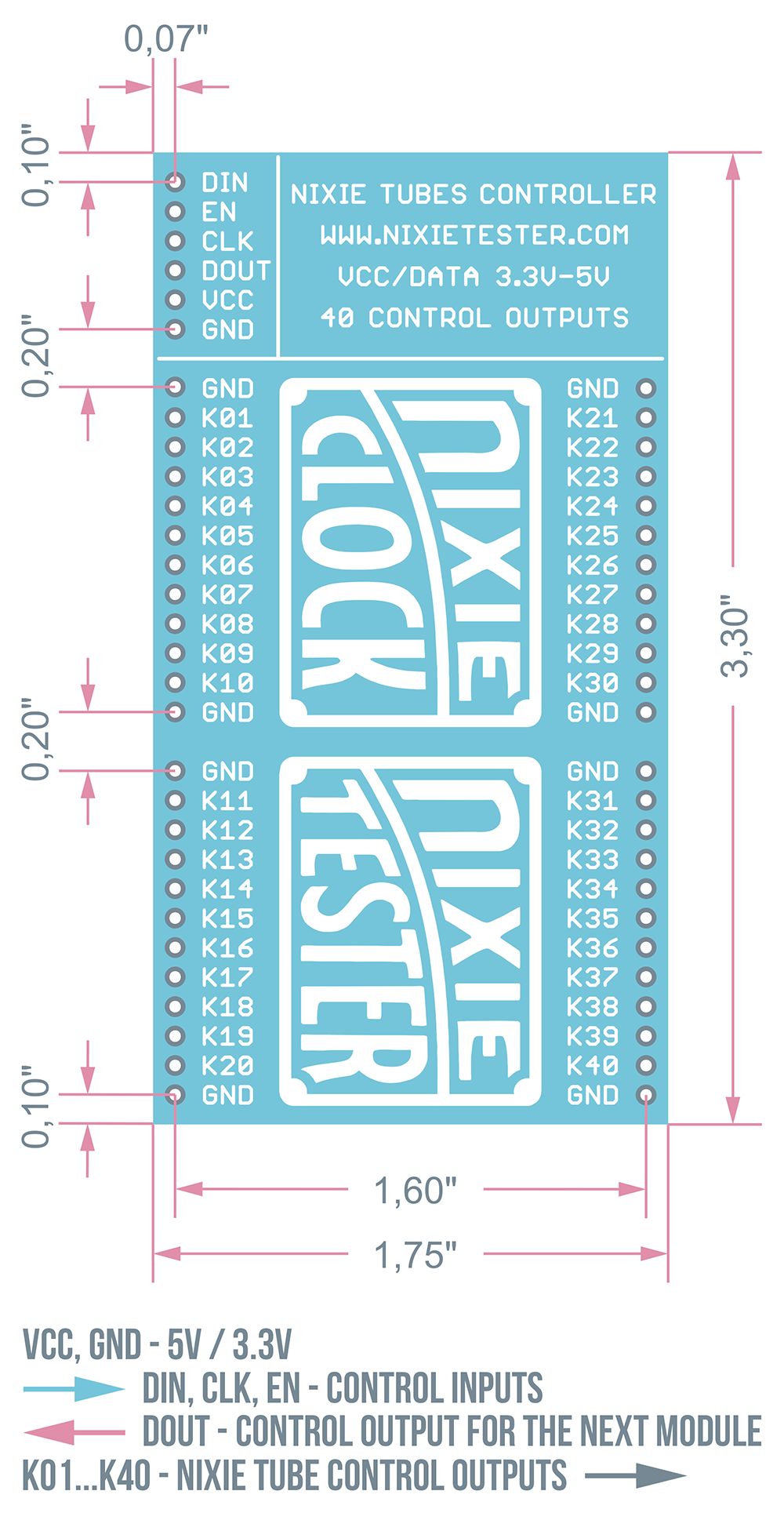 nixie-tube-controller-40-dimensions-pinout.png