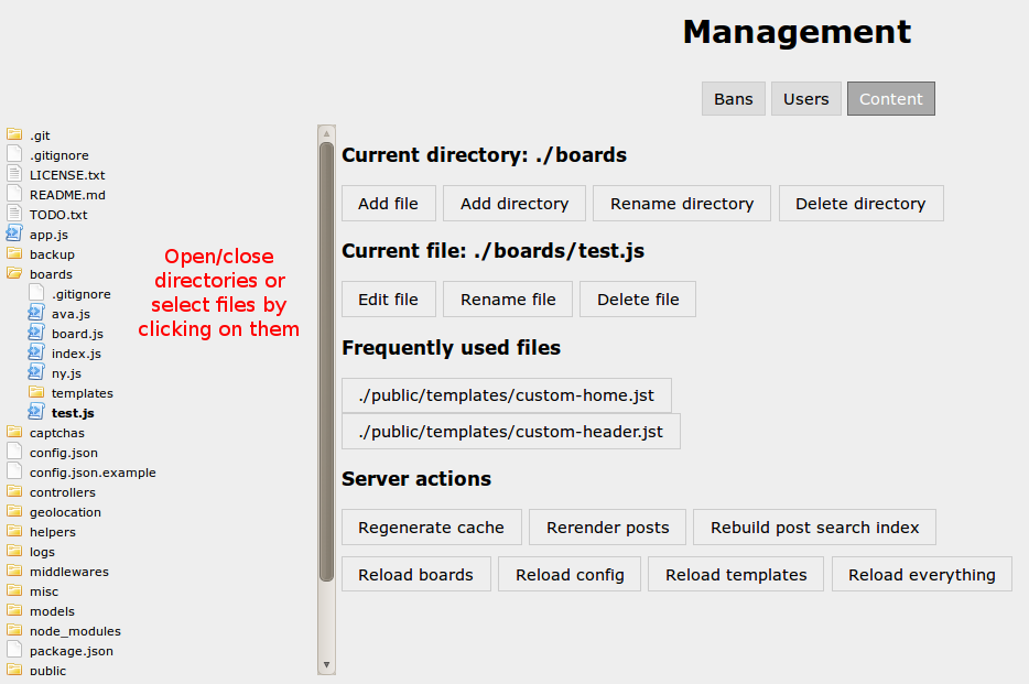 Content management