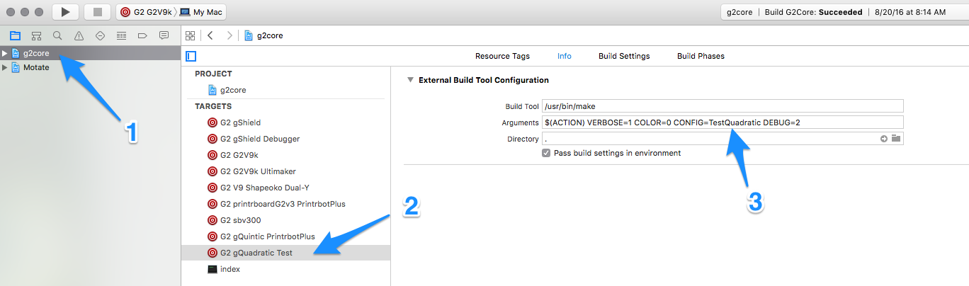 Xcode new target setup